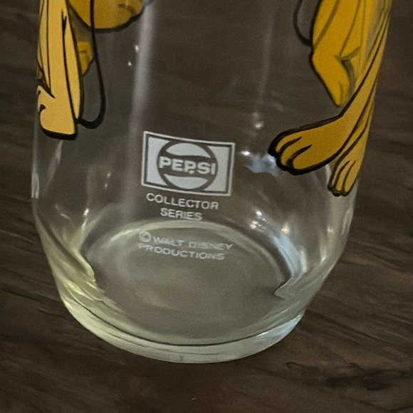 VTG Pepsi/Mickey Mouse/Walt Disney World Themed Drinking Glass Tumbler PLUTO - Picture 13 of 16